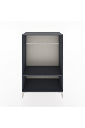 Hyperion Dolap Tek Raflı Tek Askılı 88x44x134 Antrasit-Antrasit