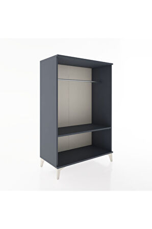Hyperion Dolap Tek Raflı Tek Askılı 88x44x134 Antrasit-Antrasit
