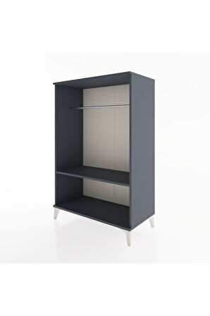 Hyperion Dolap Tek Raflı Tek Askılı 88x44x134 Antrasit-Antrasit