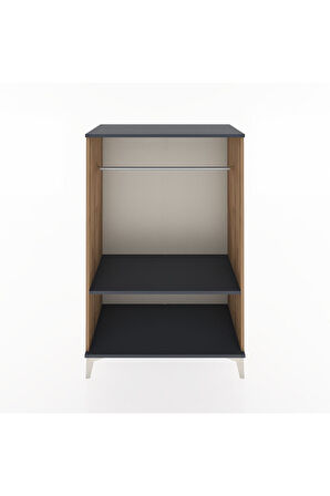 Hyperion Dolap Tek Raflı Tek Askılı 88x44x134 Çam-Antrasit