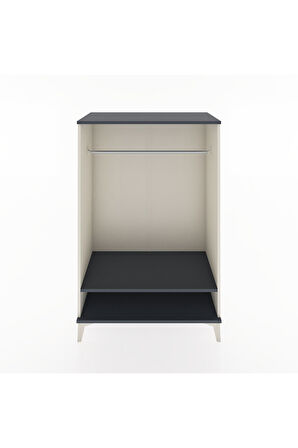 Hyperion Dolap Tek Raflı Tek Askılı 88x44x134 Aytaşı-Antrasit