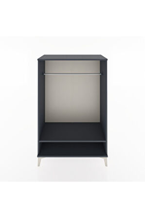 Hyperion Dolap Tek Raflı Tek Askılı 88x44x134 Antrasit-Antrasit