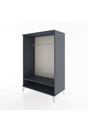 Hyperion Dolap Tek Raflı Tek Askılı 88x44x134 Antrasit-Antrasit