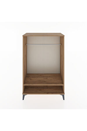 Hyperion Dolap Tek Raflı Tek Askılı 88x44x134 Çam-Çam
