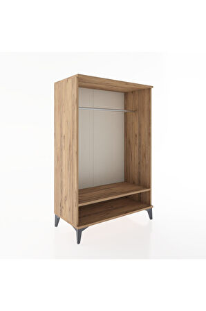 Hyperion Dolap Tek Raflı Tek Askılı 88x44x134 Çam-Çam