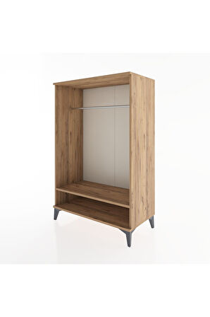 Hyperion Dolap Tek Raflı Tek Askılı 88x44x134 Çam-Çam