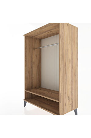Hyperion Dolap Tek Raflı Tek Askılı 88x44x134 Çam-Çam