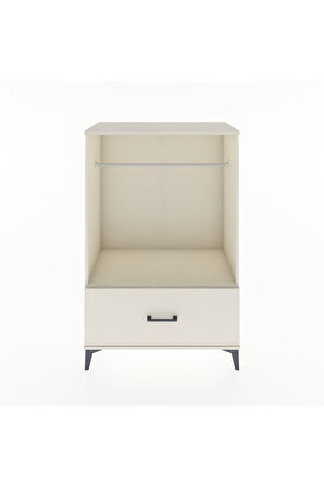 Hyperion Dolap Tek Raflı Tek Çekmeceli Tek Askılı 88x44x134 Aytaşı-Aytaşı