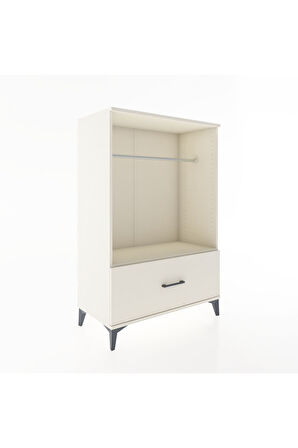 Hyperion Dolap Tek Raflı Tek Çekmeceli Tek Askılı 88x44x134 Aytaşı-Aytaşı