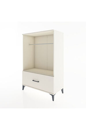 Hyperion Dolap Tek Raflı Tek Çekmeceli Tek Askılı 88x44x134 Aytaşı-Aytaşı