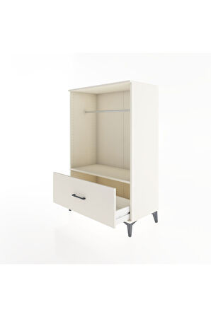 Hyperion Dolap Tek Raflı Tek Çekmeceli Tek Askılı 88x44x134 Aytaşı-Aytaşı
