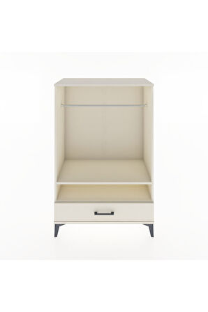 Hyperion Dolap 2 Raflı Tek Çekmeceli Tek Askılı 88x44x134 Aytaşı-Aytaşı