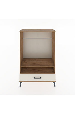 Hyperion Dolap 2 Raflı Tek Çekmeceli Tek Askılı 88x44x134 Çam-Aytaşı