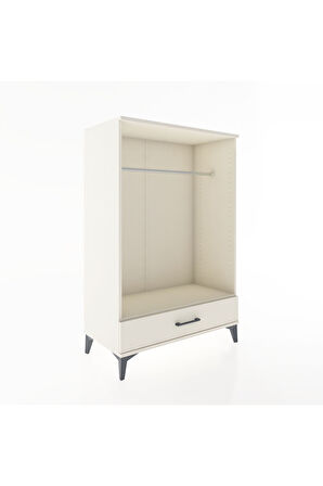 Hyperion Dolap Tek Raflı Tek Çekmeceli Tek Askılı 88x44x134 Aytaşı-Aytaşı