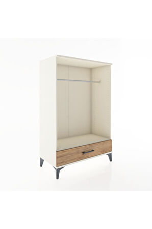 Hyperion Dolap Tek Raflı Tek Çekmeceli Tek Askılı 88x44x134 Aytaşı-Çam