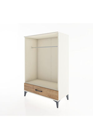 Hyperion Dolap Tek Raflı Tek Çekmeceli Tek Askılı 88x44x134 Aytaşı-Çam