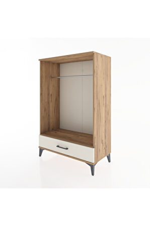 Hyperion Dolap Tek Raflı Tek Çekmeceli Tek Askılı 88x44x134 Çam-Aytaşı