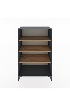 Hyperion Dolap 3 Raflı 88x44x134 Antrasit-Çam