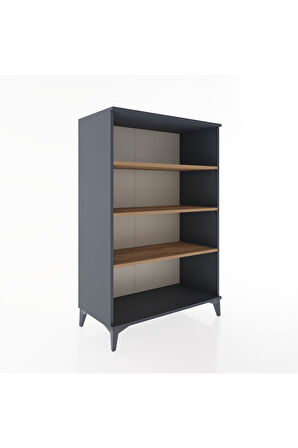 Hyperion Dolap 3 Raflı 88x44x134 Antrasit-Çam