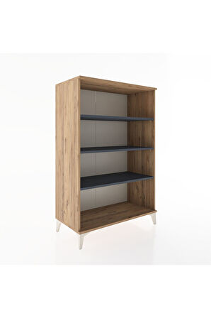 Hyperion Dolap 3 Raflı 88x44x134 Çam-Antrasit