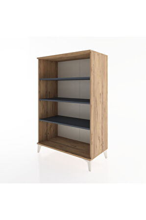 Hyperion Dolap 3 Raflı 88x44x134 Çam-Antrasit