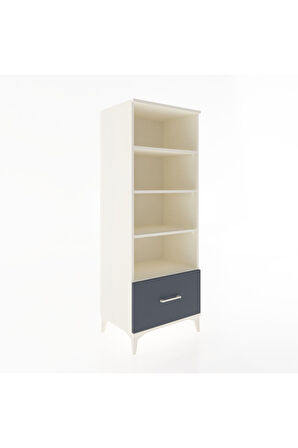 Hyperion Dolap 4 Raflı Tek Çekmeceli 60x44x163 Aytaşı-Antrasit