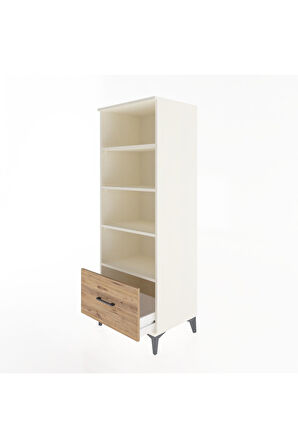 Hyperion Dolap 4 Raflı Tek Çekmeceli 60x44x163 Aytaşı-Çam