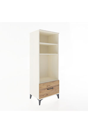 Hyperion Dolap 3 Raflı Tek Çekmeceli 60x44x163 Aytaşı-Çam