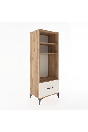 Hyperion Dolap 3 Raflı Tek Çekmeceli 60x44x163 Çam-Aytaşı