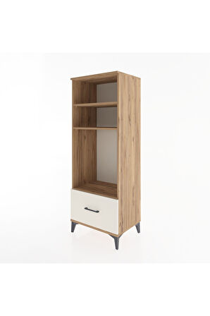 Hyperion Dolap 3 Raflı Tek Çekmeceli 60x44x163 Çam-Aytaşı
