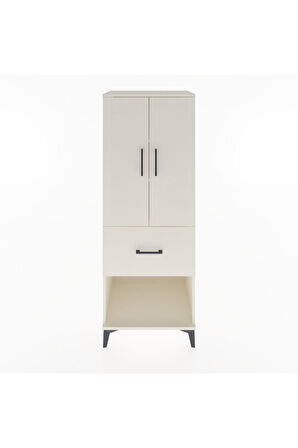 Hyperion Dolap 3 Raflı Tek Çekmeceli 2 Kapaklı 60x44x163 Aytaşı-Aytaşı