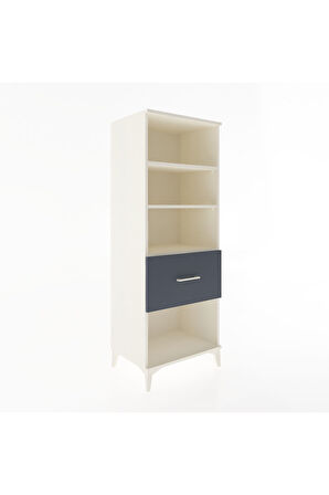 Hyperion Dolap 3 Raflı Tek Çekmeceli 60x44x163 Aytaşı-Antrasit