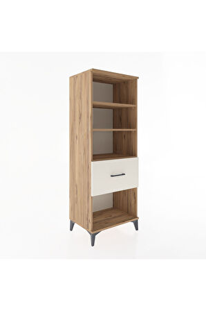 Hyperion Dolap 3 Raflı Tek Çekmeceli 60x44x163 Çam-Aytaşı