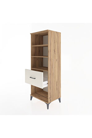 Hyperion Dolap 3 Raflı Tek Çekmeceli 60x44x163 Çam-Aytaşı