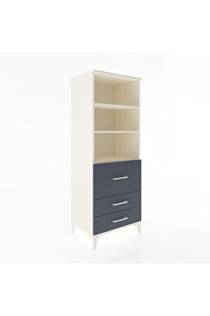 Hyperion Dolap 3 Raflı 3 Çekmeceli 60x44x163 Aytaşı-Antrasit