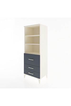 Hyperion Dolap 3 Raflı 3 Çekmeceli 60x44x163 Aytaşı-Antrasit