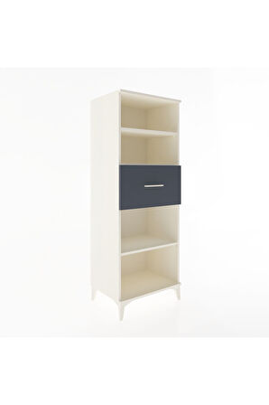 Hyperion Dolap 3 Raflı Tek Çekmeceli 60x44x163 Aytaşı-Antrasit