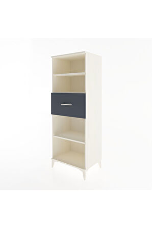 Hyperion Dolap 3 Raflı Tek Çekmeceli 60x44x163 Aytaşı-Antrasit