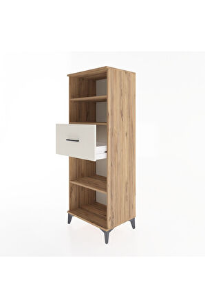 Hyperion Dolap 3 Raflı Tek Çekmeceli 60x44x163 Çam-Aytaşı