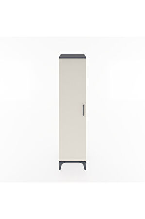 Hyperion Dolap 4 Raflı Tek Kapaklı 44x44x182 Antrasit-Aytaşı