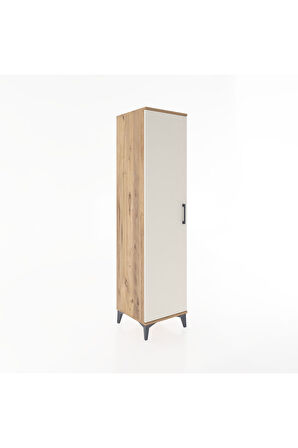 Hyperion Dolap 2 Raflı Tek Kapaklı Tek Askılı 44x44x182 Çam-Aytaşı
