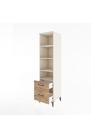 Hyperion Dolap 4 Raflı 2 Çekmeceli 44x44x182 Aytaşı-Çam