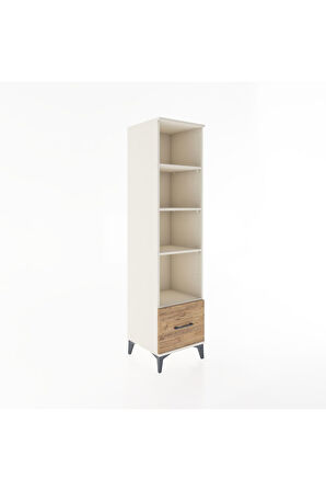 Hyperion Dolap 4 Raflı Tek Çekmeceli 44x44x182 Aytaşı-Çam