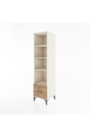 Hyperion Dolap 4 Raflı Tek Çekmeceli 44x44x182 Aytaşı-Çam