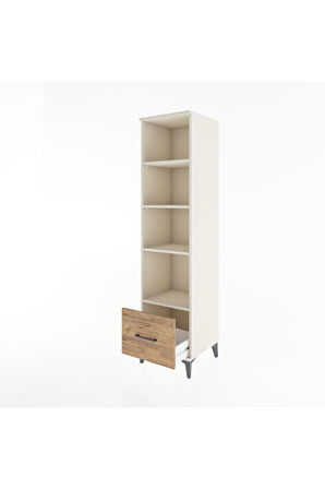 Hyperion Dolap 4 Raflı Tek Çekmeceli 44x44x182 Aytaşı-Çam