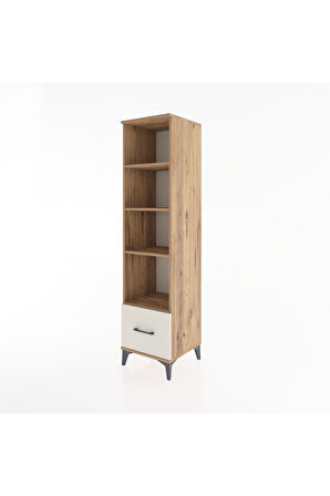 Hyperion Dolap 4 Raflı Tek Çekmeceli 44x44x182 Çam-Aytaşı