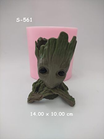 Groot Saksı No: 1 Silikon Kalıp