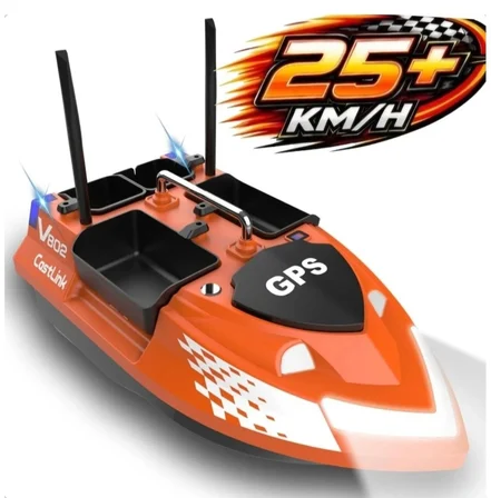 SAZAN YEMLEME (TEKNE VE BOTU)Flytec V802 4 kabin 3KG yük 500M 12000mah pil RC kumandalı (konumsuz)