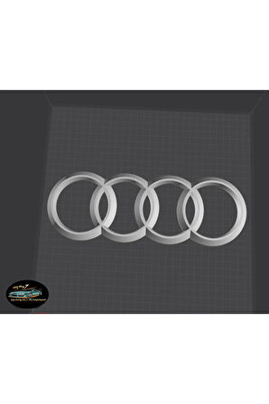 AUDİ AMBLEM (28cm*10cm*1,4cm) ABS BASKI