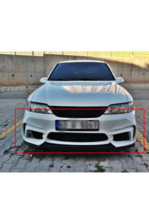 OPEL VECTRA B KASA F80 GÖRÜNÜMLÜ ÖN TAMPON + LİP FİBERGLASS BOYASIZ
